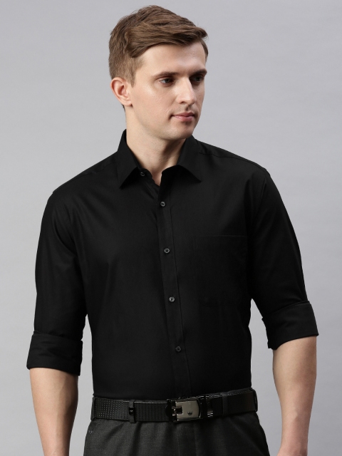 

Raymond Men Black Slim Fit Solid Formal Shirt