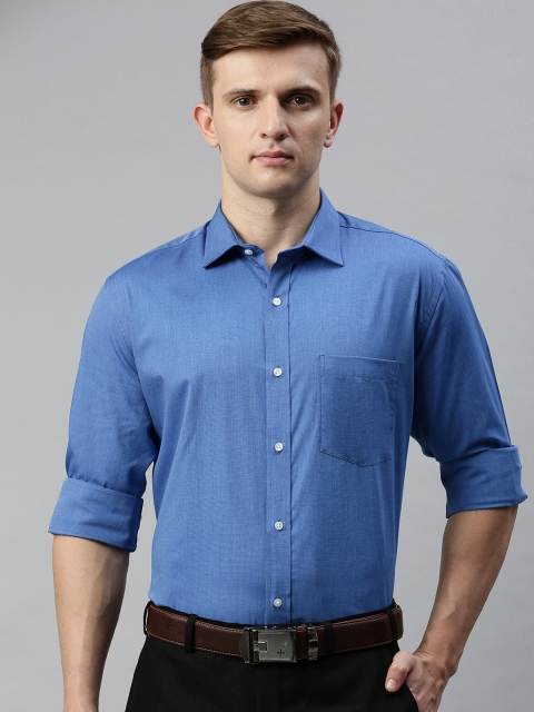 

Park Avenue Men Blue Regular Fit Solid Formal Shirt