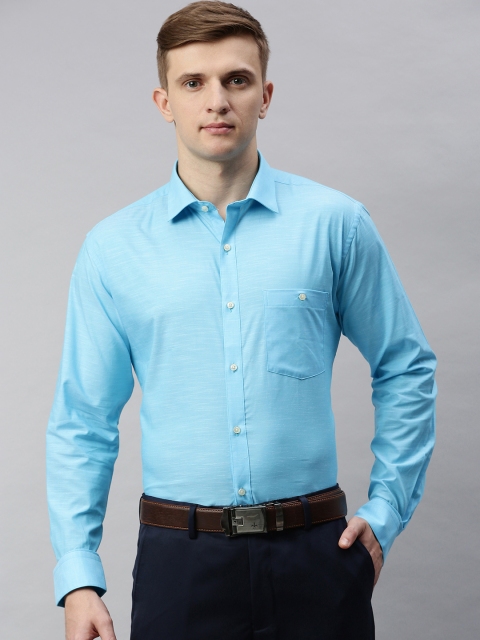 

Park Avenue Men Blue Slim Fit Solid Formal Shirt