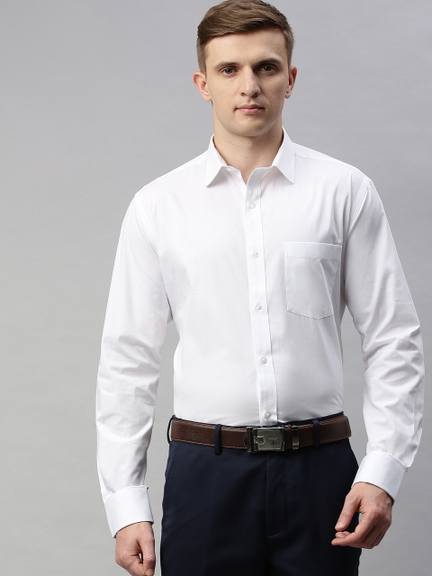 

Park Avenue Men White Regular Fit Solid Formal Shirt