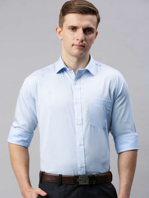 

Park Avenue Men Blue Regular Fit Solid Formal Shirt