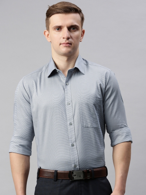

Raymond Men Grey Slim Fit Solid Formal Shirt