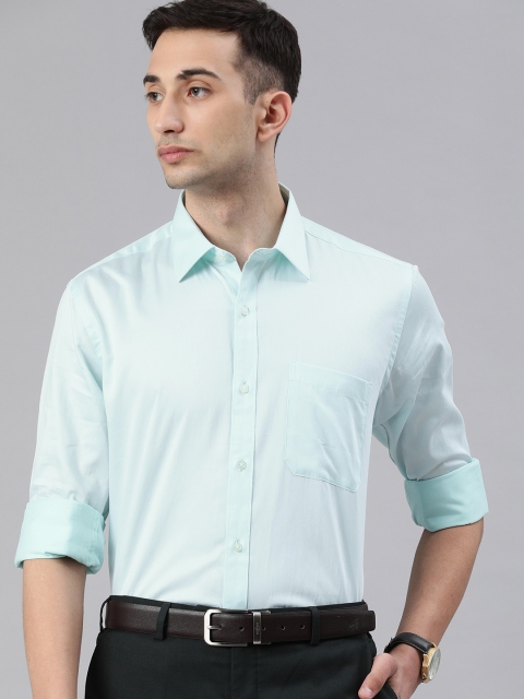 

Raymond Men Sea Green Contemporary Fit Solid Formal Shirt