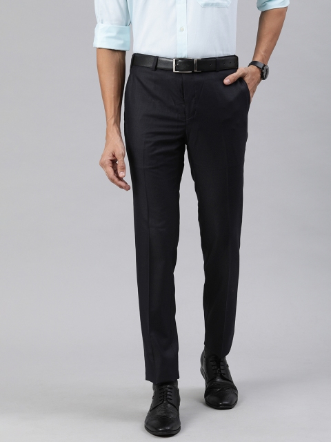

Raymond Men Black Slim Fit Solid Formal Trousers
