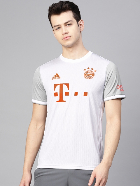 

ADIDAS Men Grey FC Bayern 20/21 Away Printed Football Jersey