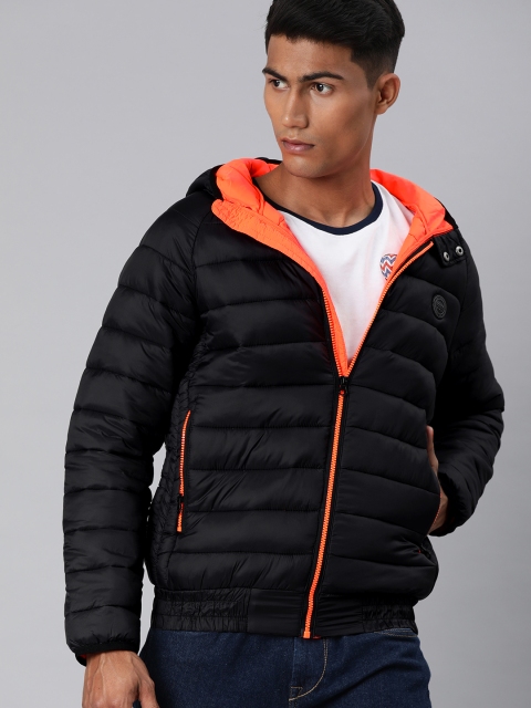 

U.S. Polo Assn. Men Black Solid Puffer Jacket