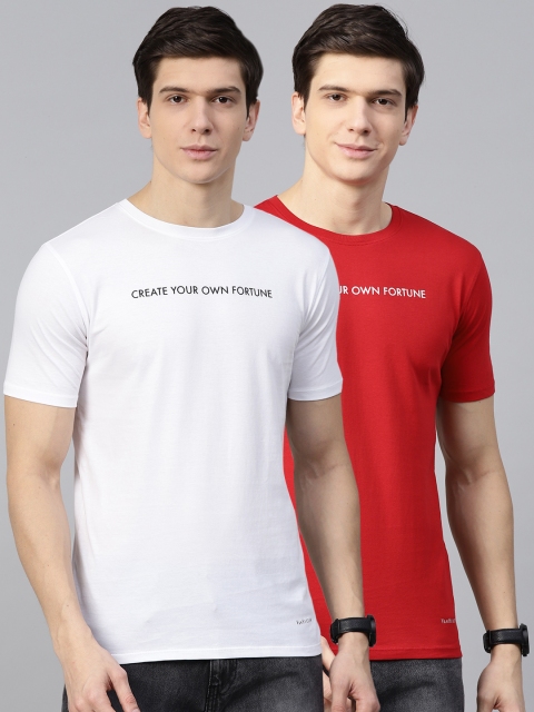 

Van Heusen Men Pack of 2 Solid T-Shirts, White