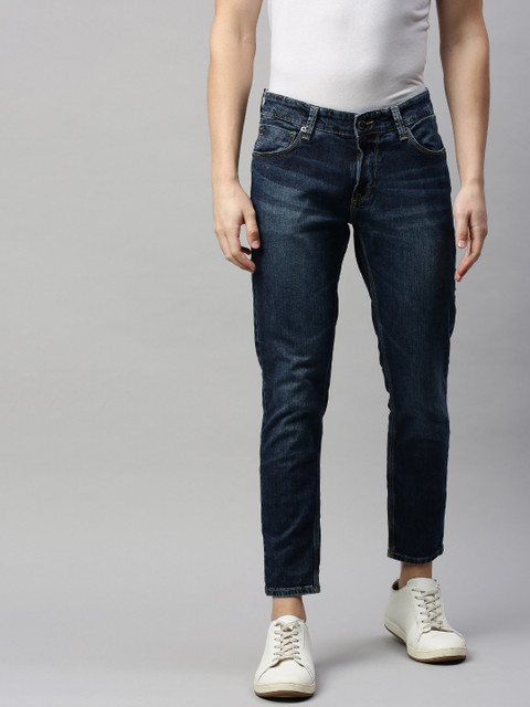

SPYKAR Men Blue Kano Tapered Fit Low-Rise Clean Look Stretchable Jeans