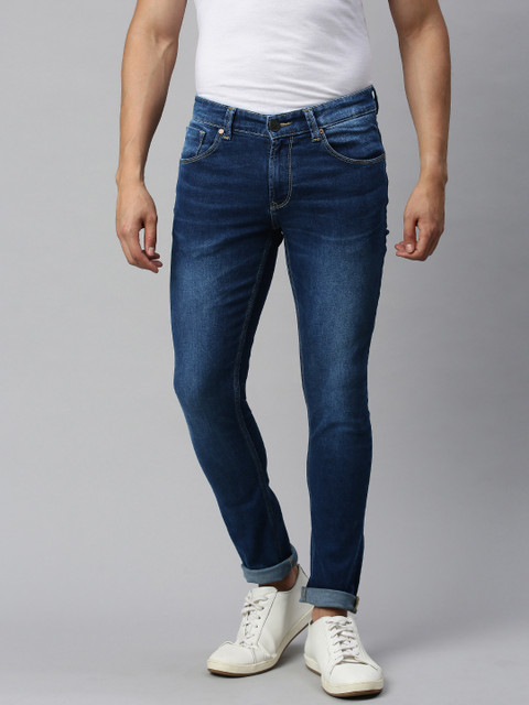 

SPYKAR Men Blue Super Skinny Fit Low-Rise Clean Look Jeans