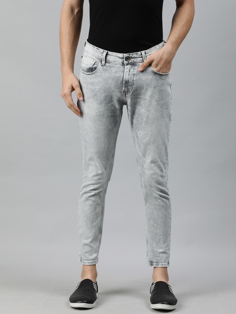 

SPYKAR Men Grey Kano SlimTapered Fit Low-Rise Clean Look Stretchable Jeans