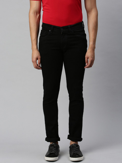 

SPYKAR Men Black Skinny Fit Low-Rise Clean Look Stretchable Jeans