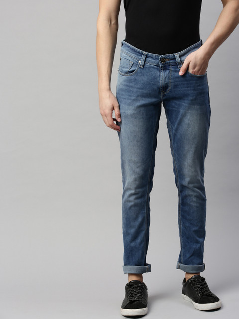 

SPYKAR Men Blue Skinny Fit Low-Rise Clean Look Stretchable Jeans