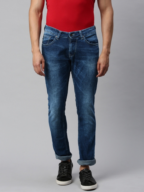 

SPYKAR Men Blue Skinny Fit Low-Rise Clean Look Stretchable Jeans