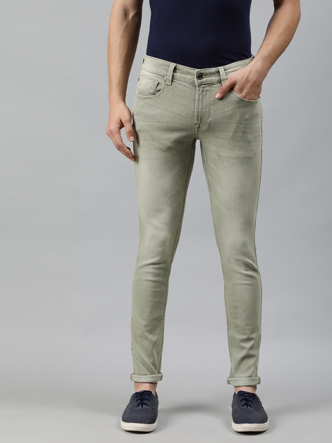 

SPYKAR Men Grey Super Skinny Fit Low-Rise Clean Look Stretchable Jeans