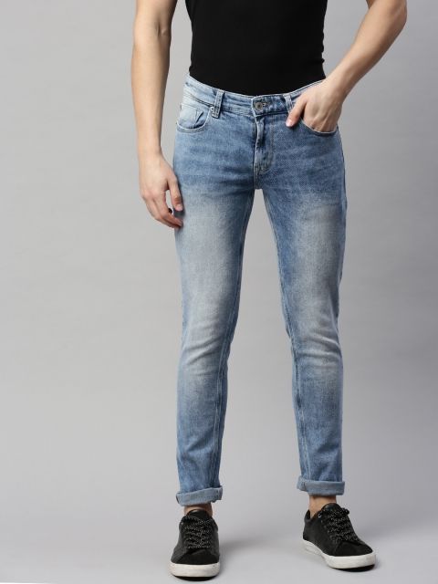 

SPYKAR Men Blue Super Skinny Fit Low-Rise Clean Look Stretchable Jeans