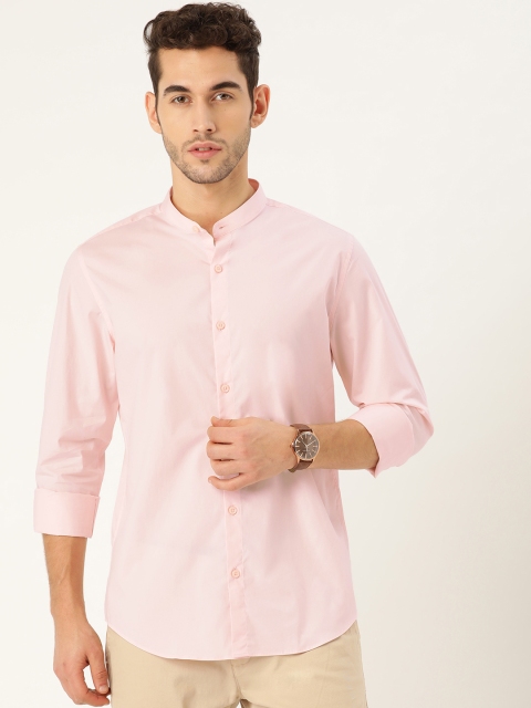 

United Colors of Benetton Men Pink Slim Fit Solid Casual Shirt