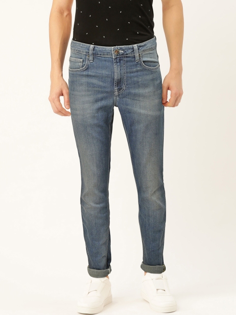 

United Colors of Benetton Men Blue Skinny Fit Mid-Rise Clean Look Stretchable Jeans