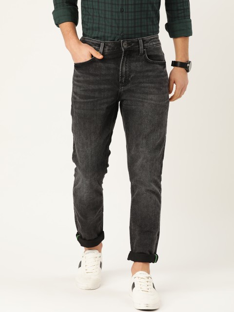 

United Colors of Benetton Men Charcoal Skinny Fit Mid-Rise Clean Look Stretchable Jeans