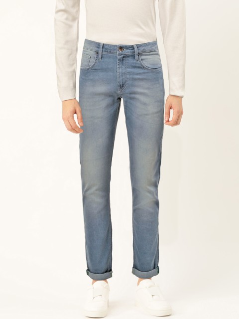

United Colors of Benetton Men Blue Skinny Fit Mid-Rise Clean Look Stretchable Jeans