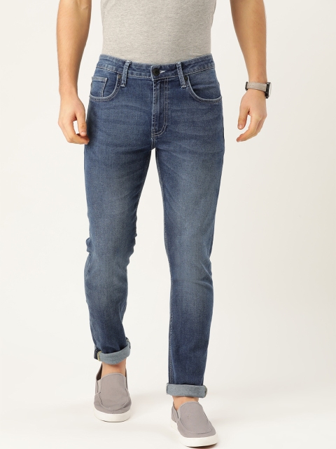 

United Colors of Benetton Men Blue Skinny Fit Mid-Rise Clean Look Stretchable Jeans