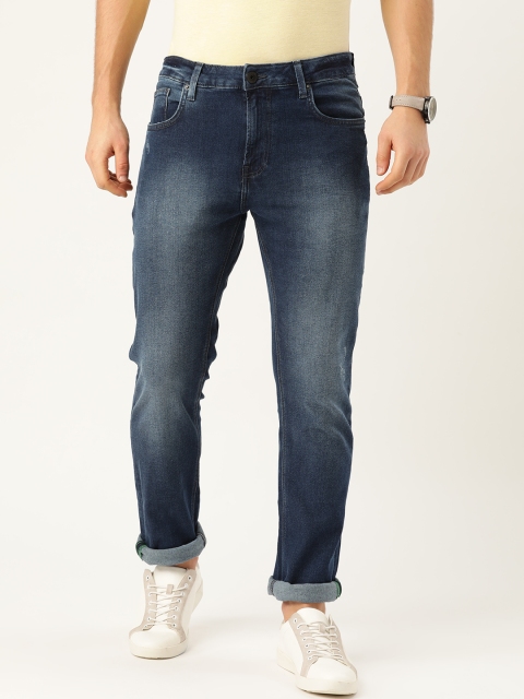 

United Colors of Benetton Men Navy Blue Skinny Fit Mid-Rise Clean Look Jeans
