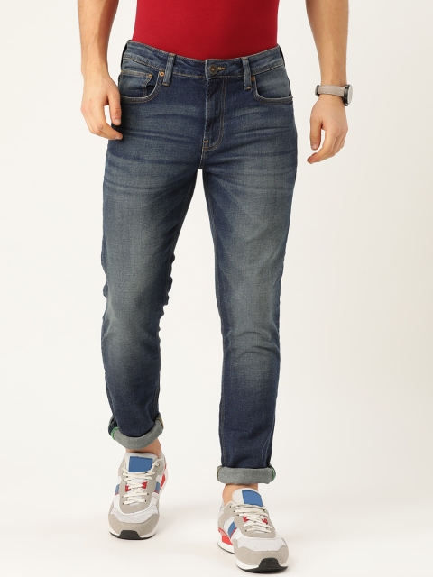 

United Colors of Benetton Men Blue Skinny Fit Mid-Rise Clean Look Stretchable Jeans