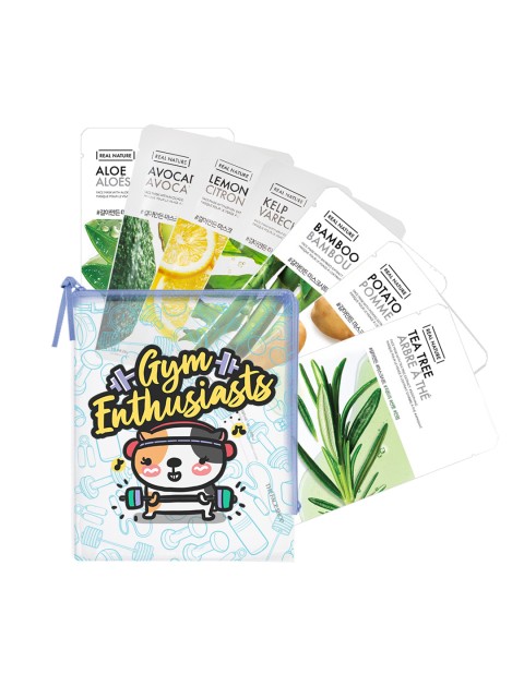 

The Face Shop Pack of 7 Gym Enthusiast Mask Sheets, Blue