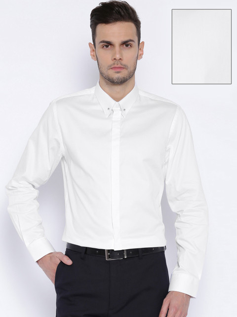 

Peter England Elite White Slim Fit Formal Shirt