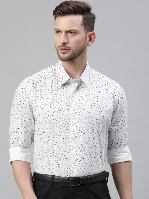 

Arrow New York Men White Slim Fit Printed Formal Shirt