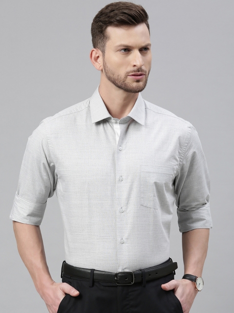 

Arrow New York Men Grey Slim Fit Solid Formal Shirt