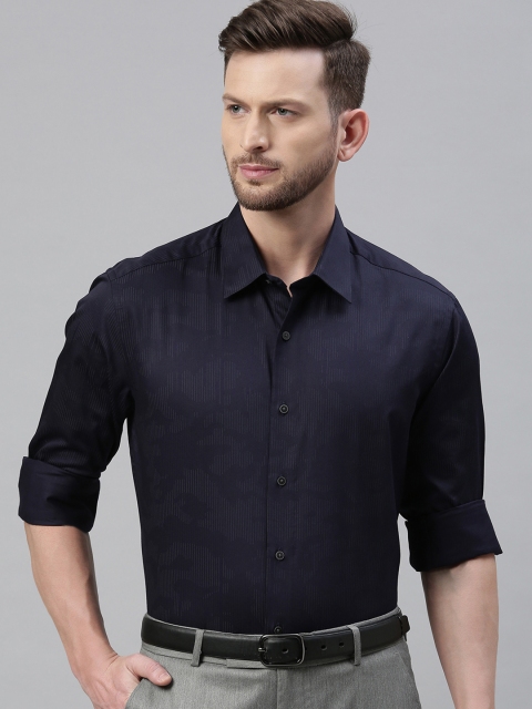 

Arrow New York Men Navy Blue Slim Fit Solid Casual Shirt