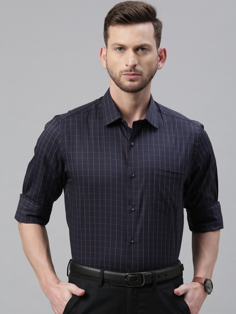 

Arrow New York Men Blue Slim Fit Striped Formal Shirt