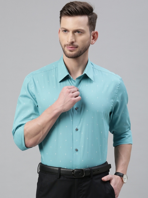 

Arrow New York Men Blue Slim Fit Printed Formal Shirt
