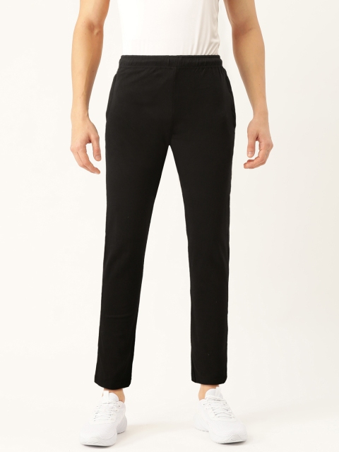

Sports52 wear Men Black Solid Track Pants