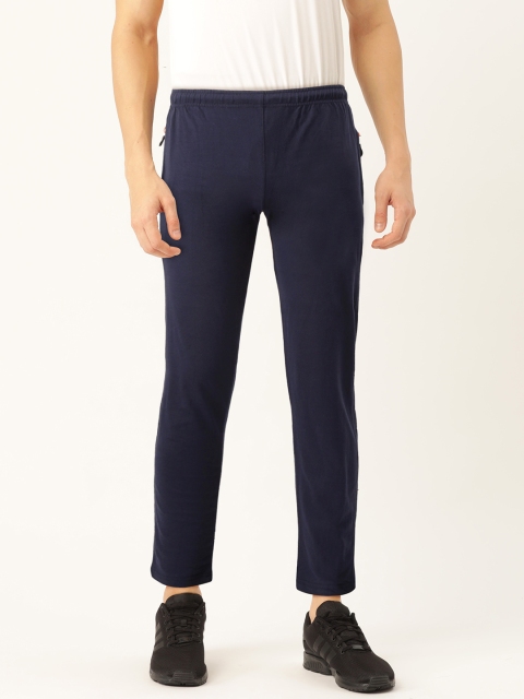 

Sports52 wear Men Navy Blue Solid Track Pants