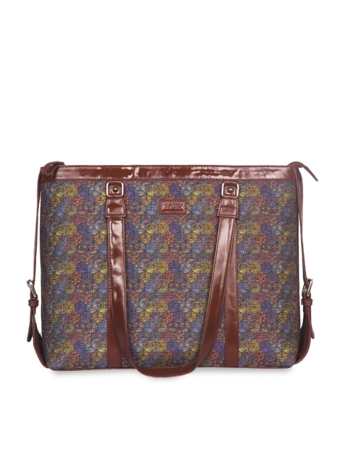 

ZOUK Multicoloured Printed Vegan Leather Sustainable Shoulder Bag, Multi