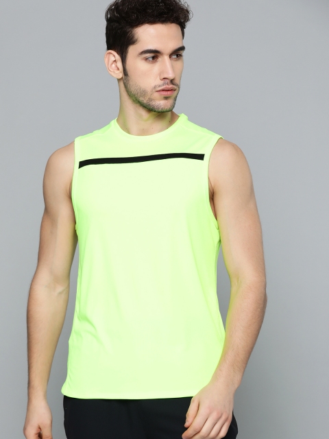 

HRX by Hrithik Roshan Men Lime Sherbet Solid Rapid-Dry Antimicrobial Training T-shirt, Lime green