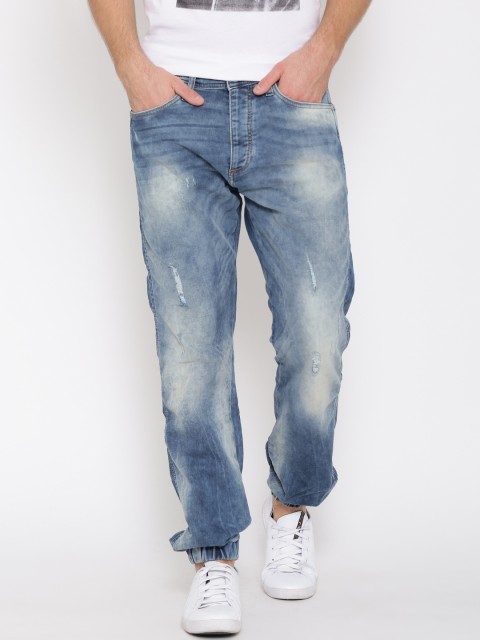 

Jack & Jones Blue Anti Fit Blue Joggers Stretchable Jeans