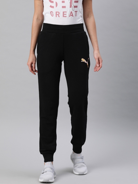 

Puma Women Black Solid CL 2 Sweat Joggers