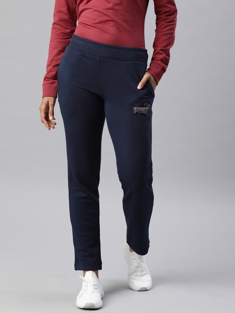 

Puma Women Navy Blue Solid Regular Fit OP 3 Sweat Track Pants