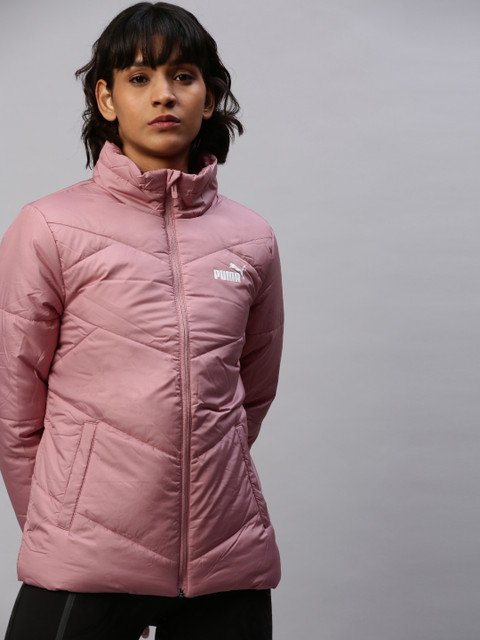 

Puma Women Mauve Solid Water Repellent ESS Padded Jacket