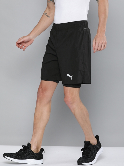 

Puma Men Black Solid Favourite 2 in 1 Reflective Tec dryCELL Running Shorts