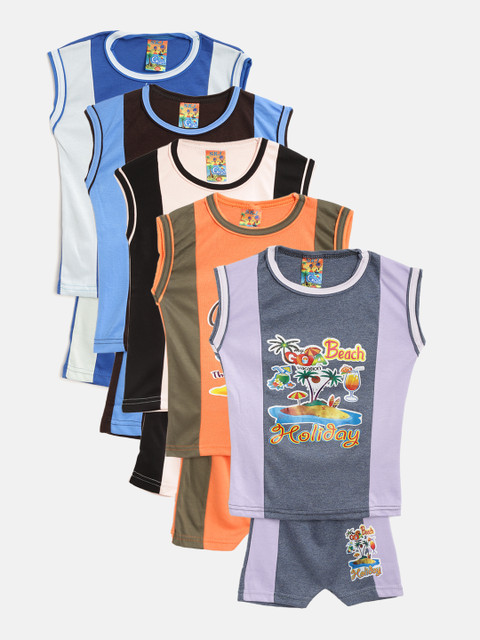 

MANZON Pack Kids Pack of 5 Clothing Set, Blue