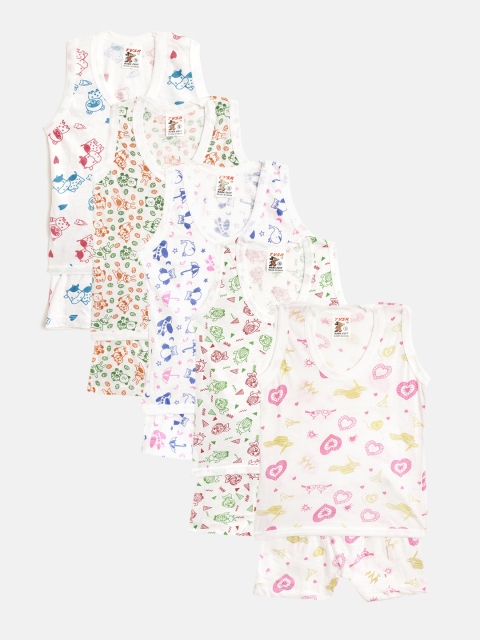 

MANZON Kids Pack of 5 Printed Clothing Sets, Multi