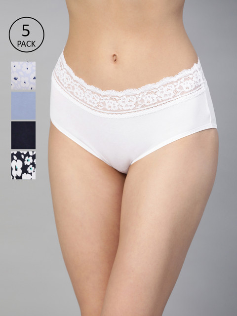 

Marks & Spencer Women Pack of 5 Hipster Briefs T613023X, Off white