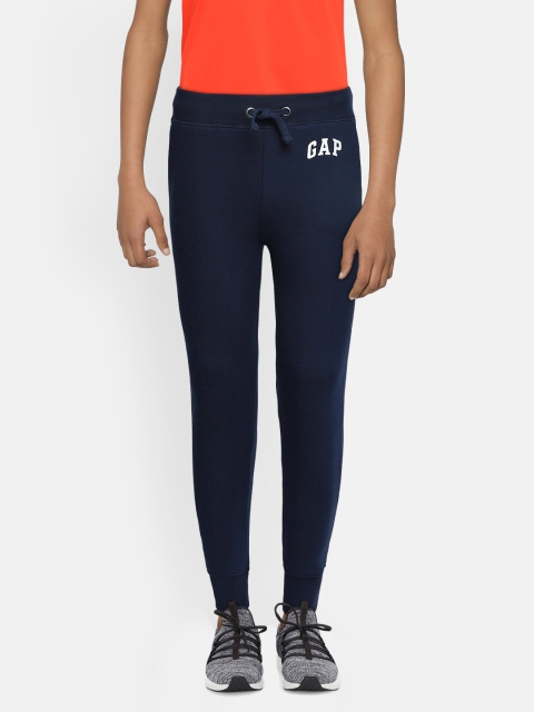 

GAP Boys Navy Blue Slim Fit Solid Joggers