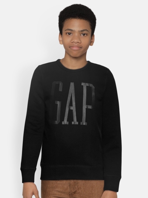 

GAP Boys Black Printed Sweatshirt