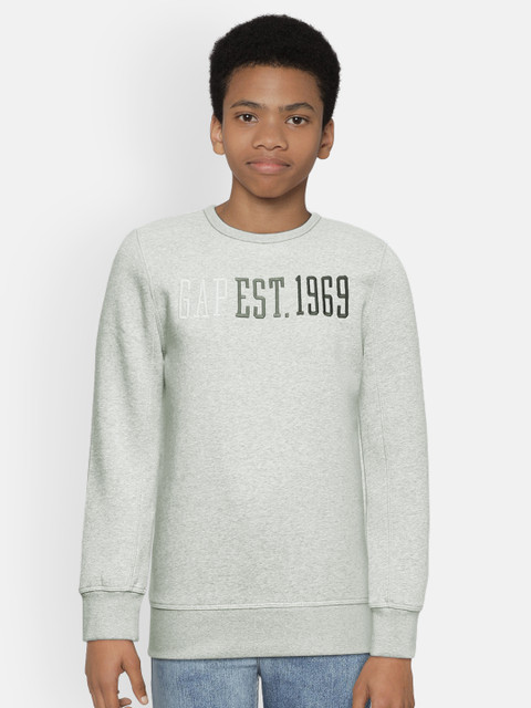 

GAP Boys Grey Embroidered Sweatshirt