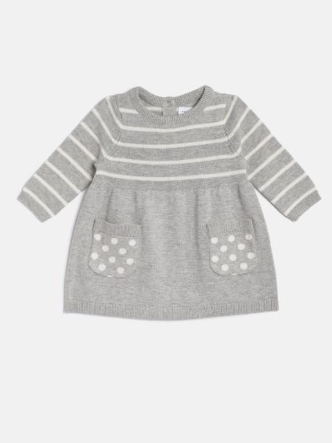 

GAP Girls Grey Striped Sweater Dress