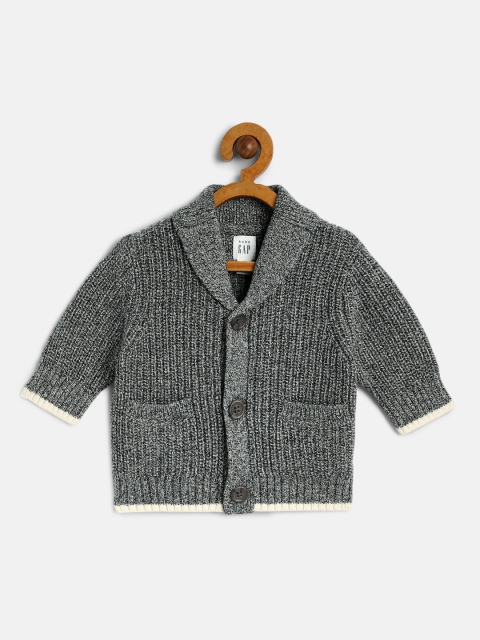 

GAP Boys Grey Self Design Sweater Vest Sweater